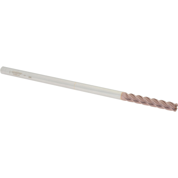 1/4" 4-Flute Solid Carbide Corner Radius End Mill, TiCN - Accupro 12183650