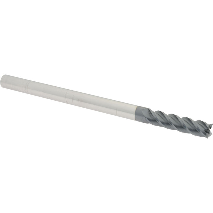 3/8" 4-Flute Solid Carbide Corner Radius End Mill, AlTiN - Accupro 12183708