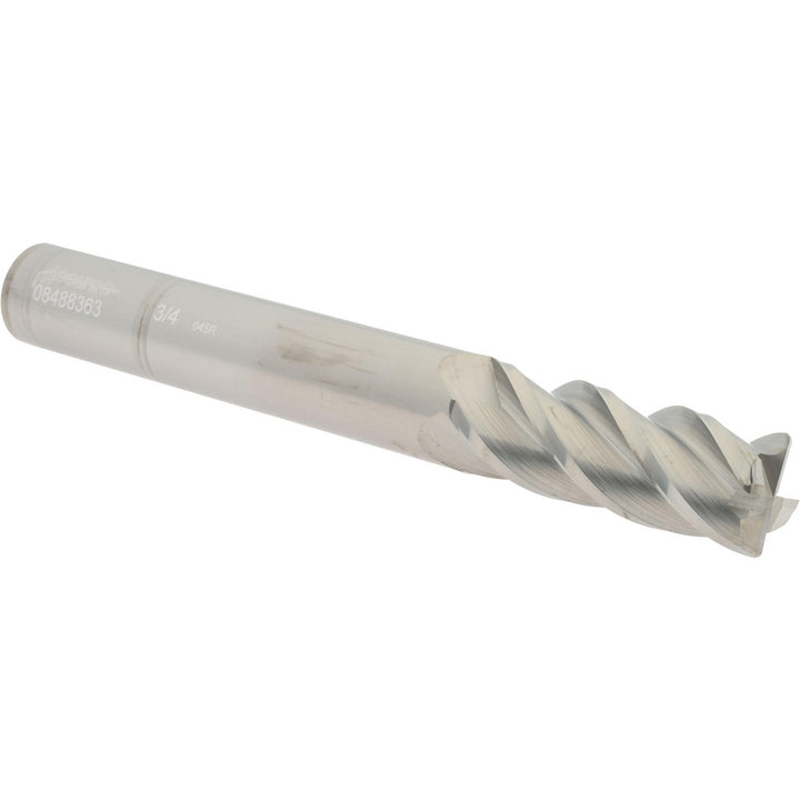 3/4" 4-Flute Solid Carbide Corner Radius End Mill - Accupro 12183615