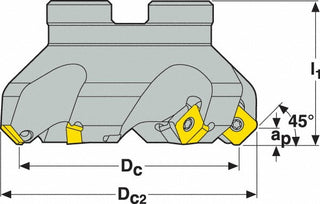 Indexable Milling Cutters - Seco 02422254