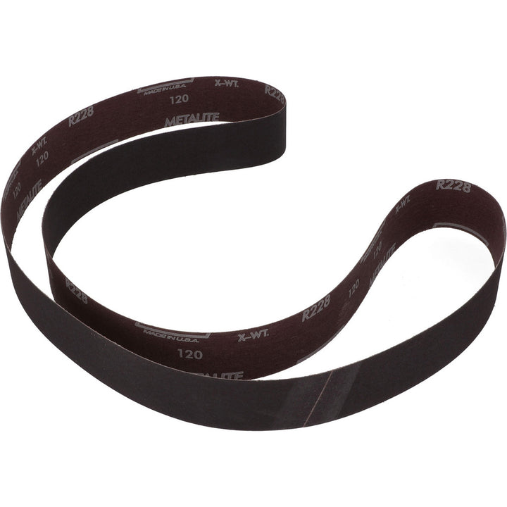 2 x 72" 120-Grit Aluminum Oxide Belt - Norton 78072721318