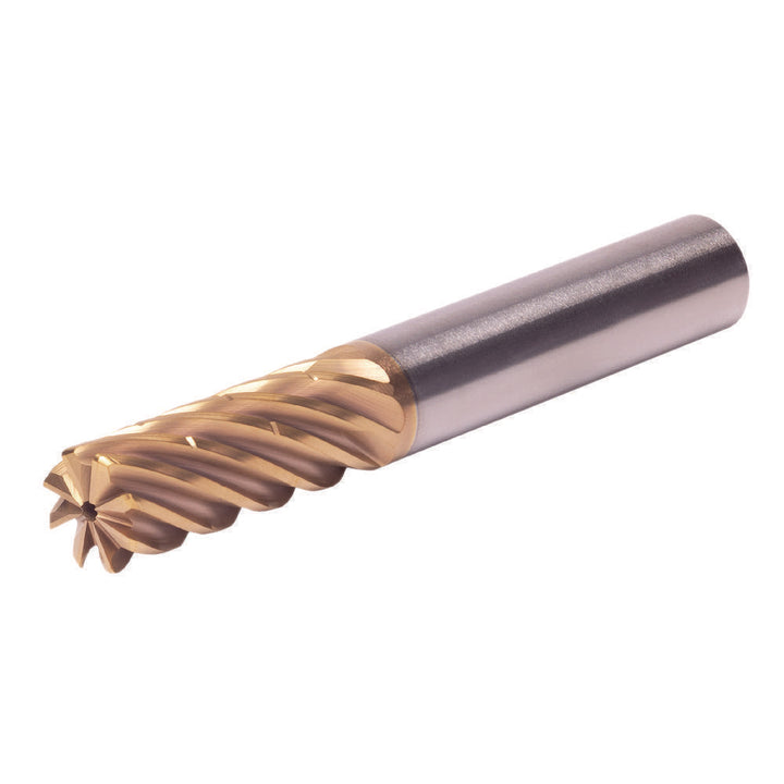 1/2" 8-Flute Solid Carbide Corner Radius End Mill, AlCrN - Kennametal 7102868