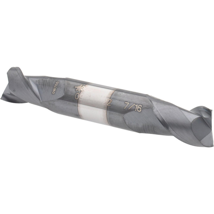 7/16" 2-Flute Solid Carbide Square End Mill, AlTiN - Accupro 12185109