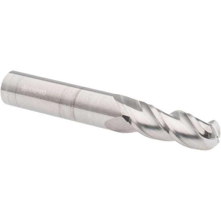 11/32" 3-Flute Solid Carbide Ball End Mill - Accupro 12184367