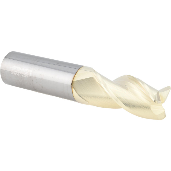 1" 3-Flute Solid Carbide Corner Radius End Mill, ZrN - Accupro 315070