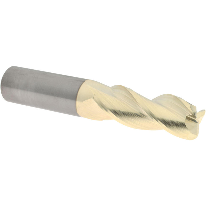 5/8" 3-Flute Solid Carbide Corner Radius End Mill, ZrN - Accupro 314934