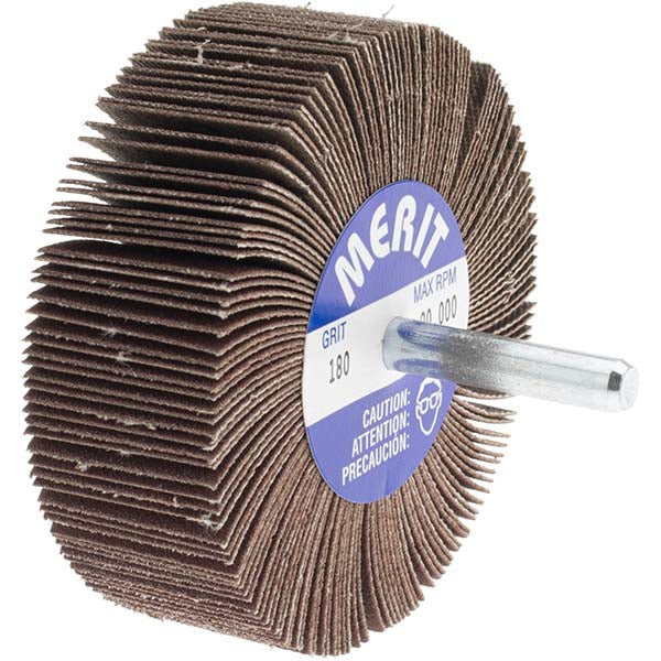 180-Grit Aluminum Oxide Flap Wheel - Merit Abrasives 08834137253