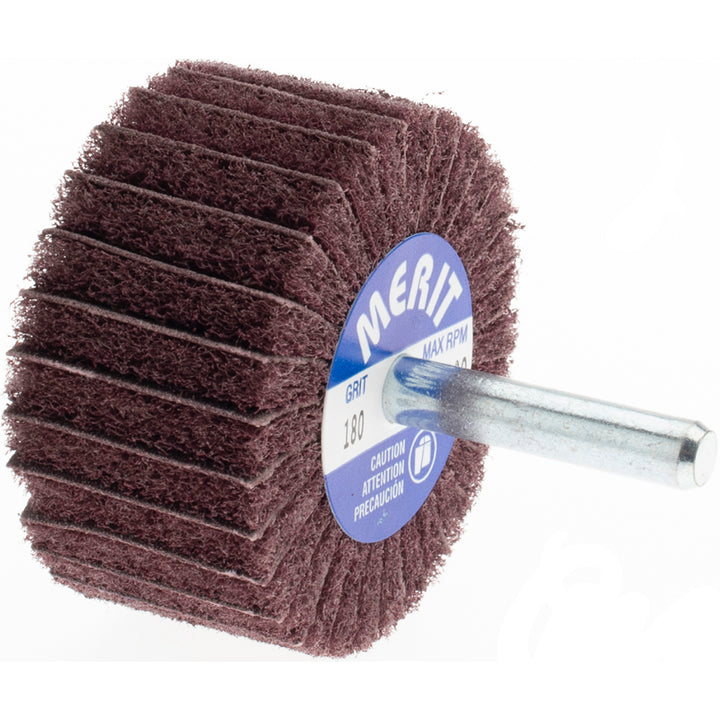 180-Grit Aluminum Oxide Flap Wheel - Merit Abrasives 08834144458