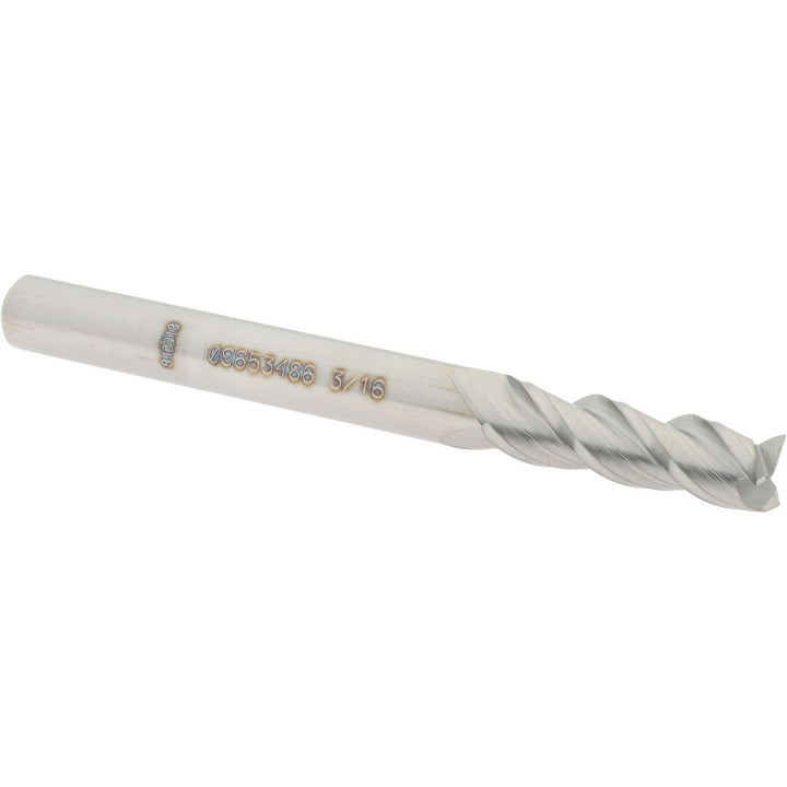 3/16" 3-Flute Solid Carbide Square End Mill - Accupro 12181914