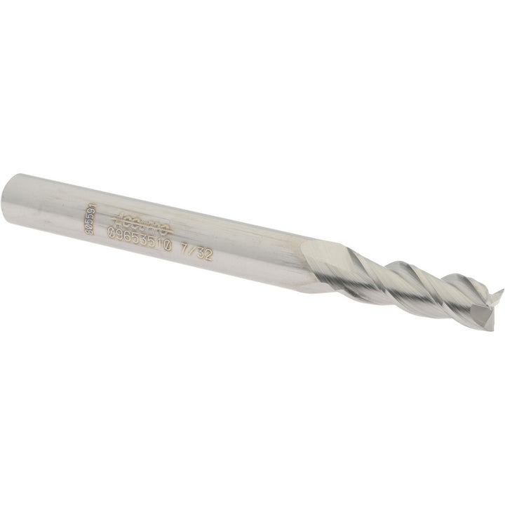 7/32" 3-Flute Solid Carbide Square End Mill - Accupro 12181941