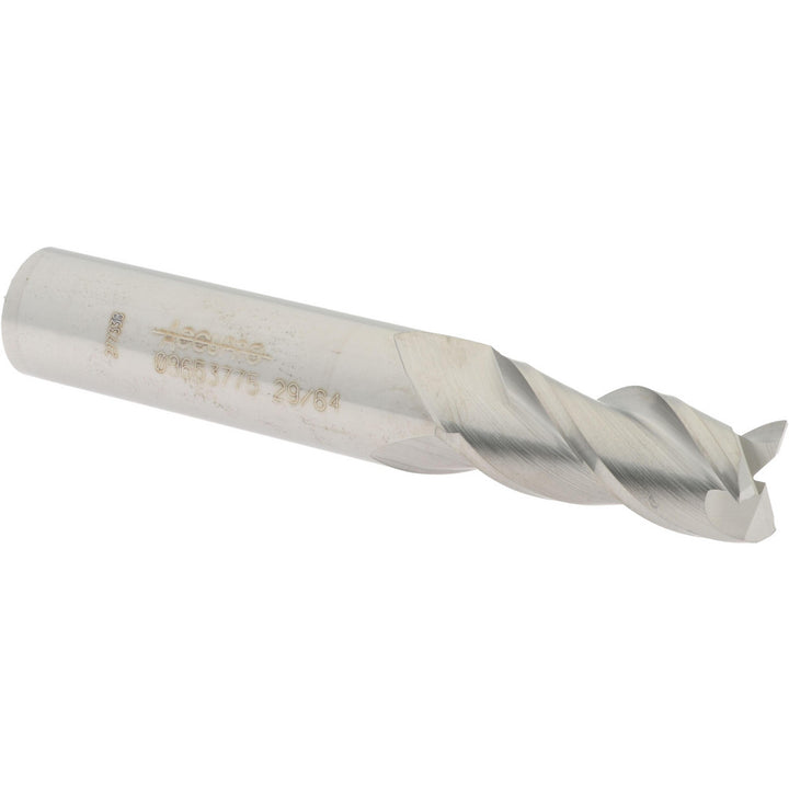 29/64" 3-Flute Solid Carbide Square End Mill - Accupro 12182052