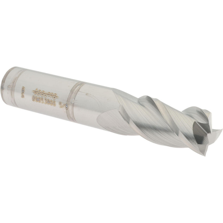5/8" 3-Flute Solid Carbide Square End Mill - Accupro 12182091