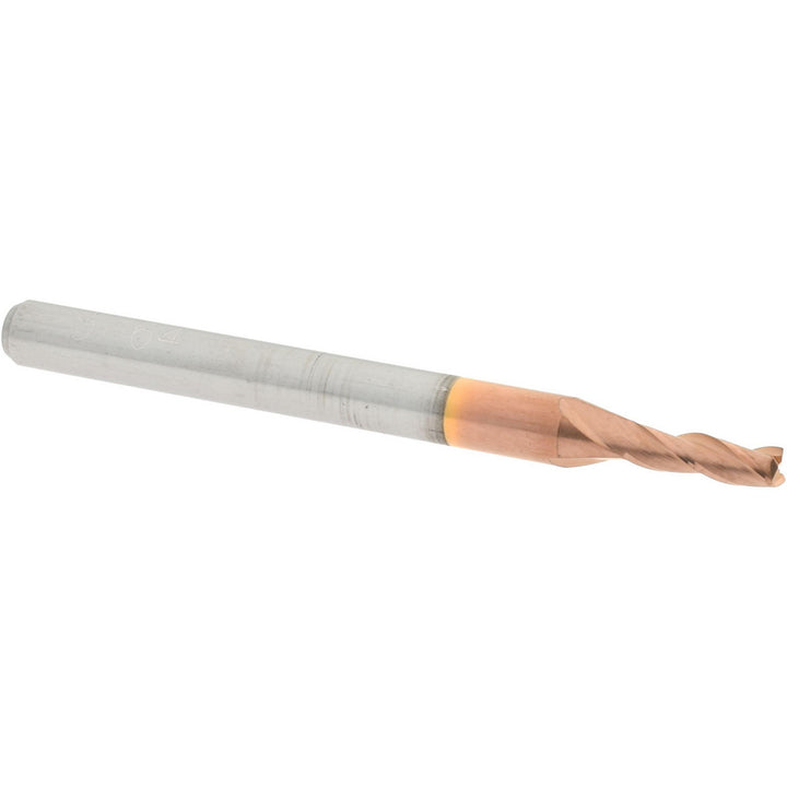 5/64" 3-Flute Solid Carbide Square End Mill, TiCN - Accupro 12181855