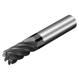 3/8" 7-Flute Solid Carbide Corner Radius End Mill, AlTiN - Sandvik Coromant 8036996