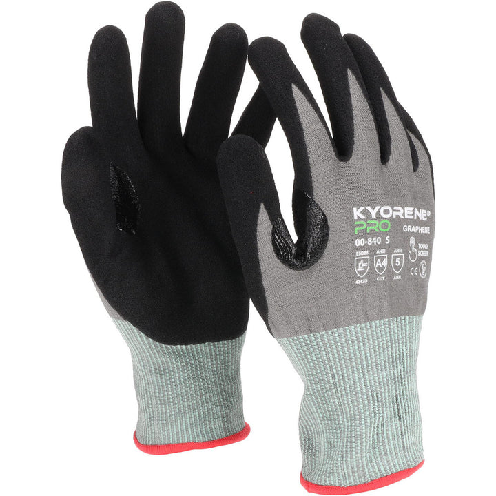 Small Gray Kyorene; Graphene Cut, Puncture & Abrasion-Resistant Gloves - Kyorene Pro 00-840-S