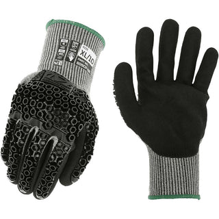 X-Large White; Black HPPE; Steel Knit Cut-Resistant; Impact-Resistant; Puncture Resistant Gloves - Mechanix Wear SD5CP-08-010