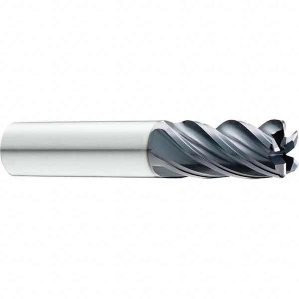 5/8" 5-Flute Solid Carbide Corner Radius & Corner Chamfer End Mill, AlTiN - SGS 38546