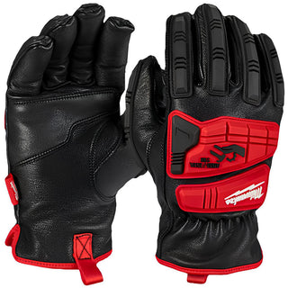 Small Black; Red Leather Cut & Puncture-Resistant; Impact-Resistant Gloves - Milwaukee Tool 48-22-8780