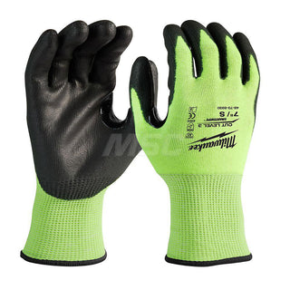 Small Yellow; Black HPPE Blend; Polyester Cut & Puncture-Resistant Gloves - Milwaukee Tool 48-73-8930