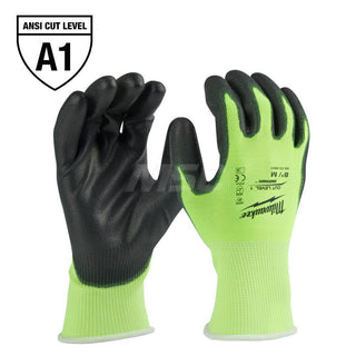 Medium Yellow; Black HPPE Blend; Polyester Cut & Puncture-Resistant Gloves - Milwaukee Tool 48-73-8911