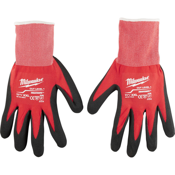 2X-Large Red; Black HPPE Blend; Nylon Cut & Puncture-Resistant Gloves - Milwaukee Tool 48-22-8904