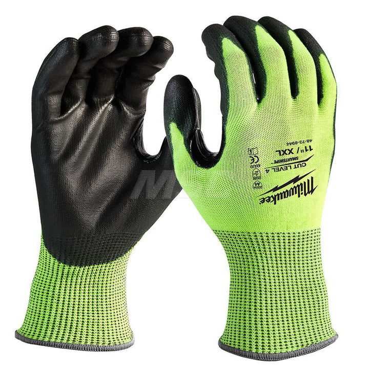 2X-Large Yellow; Black HPPE Blend; Polyester Cut & Puncture-Resistant Gloves - Milwaukee Tool 48-73-8944