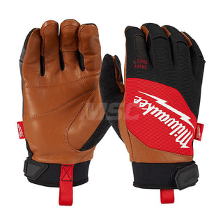 X-Large Brown Goatskin Leather General Purpose Gloves - Milwaukee Tool 48-73-0023