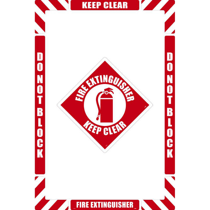 Fire Extinguisher Keep Clear Sign - AccuformNMC WFK07