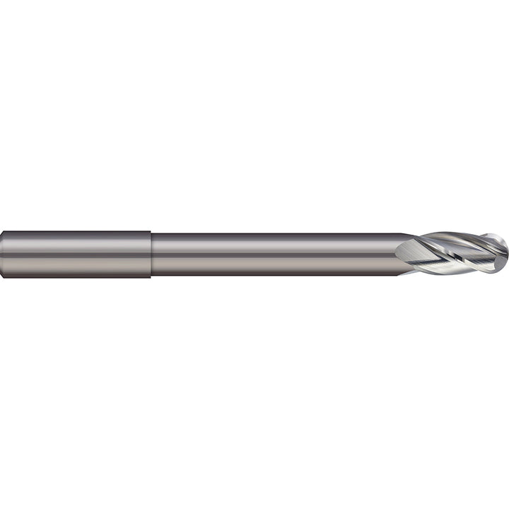1/2" 2-Flute Solid Carbide Ball End Mill - Micro 100 BLR-500-2