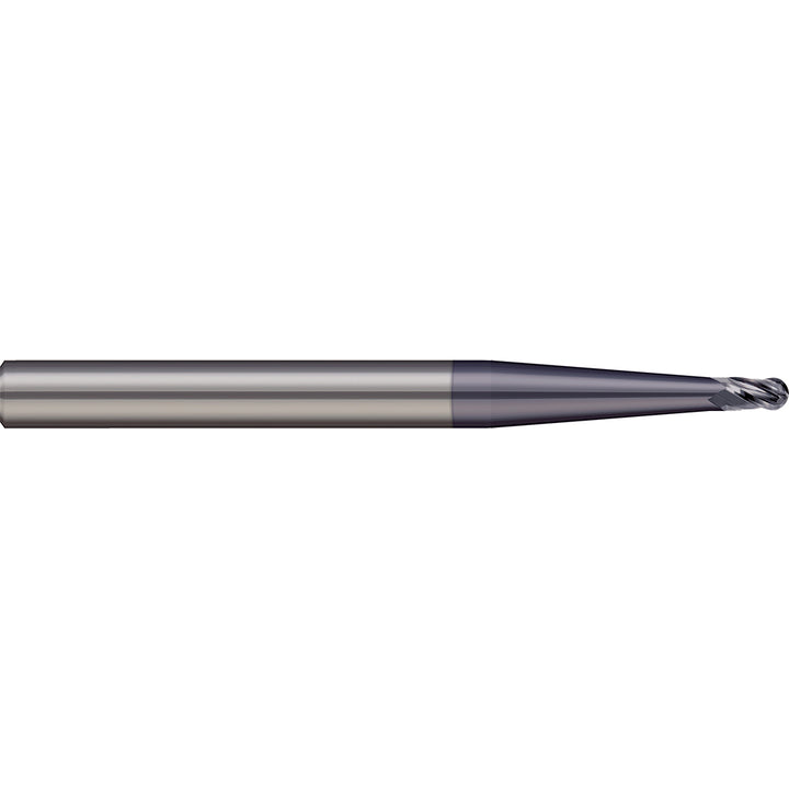 3/32" 4-Flute Solid Carbide Ball End Mill, AlTiN - Micro 100 BEM-093-04X