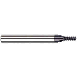 1/4" 7-Flute Solid Carbide Corner Radius End Mill, AlTiN - Harvey Tool 885516-C6