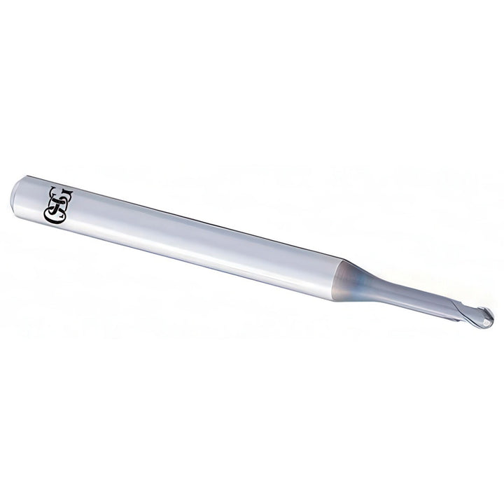 0.0394" 2-Flute Solid Carbide Ball End Mill, DUROREY - OSG 3056214