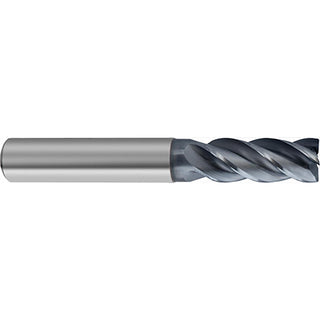0.2362" 4-Flute Solid Carbide Corner Radius & Corner Chamfer End Mill, AlCrN - Guhring 9064780060000