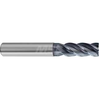 1/4" 4-Flute Solid Carbide Corner Radius & Corner Chamfer End Mill, AlCrN - Guhring 9064840063500