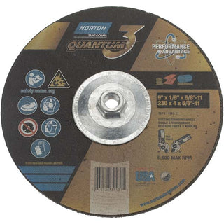 9 x 1/8" 24-Grit Ceramic Alumina Grinding & Cutoff Wheel - Norton 66252839431