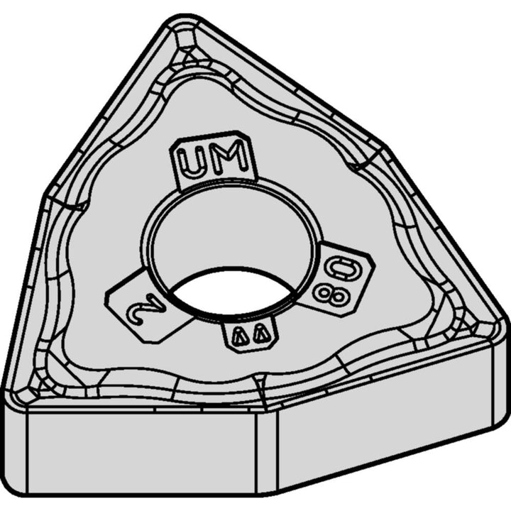 WNMG080408UM Carbide Insert, Grade WP25CT, TiN - Widia 5645270