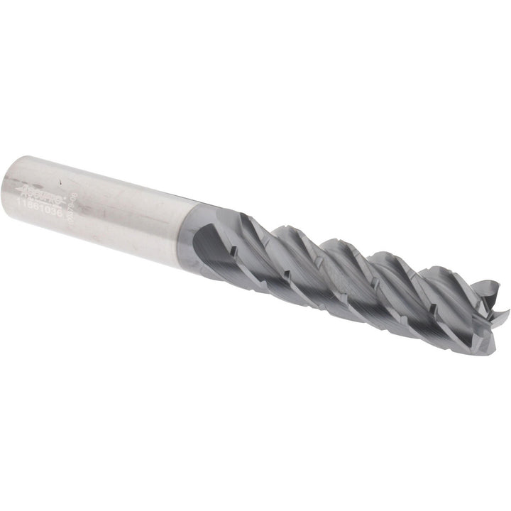 1/2" 5-Flute Solid Carbide Corner Radius End Mill, AlCrTiN - Accupro 95169747