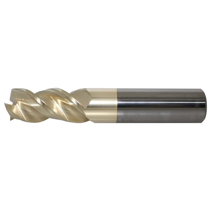 1/4" 3-Flute Solid Carbide Square End Mill, ZrN - ProMax US362032
