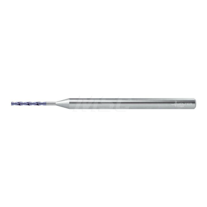 0.0472" Solid Carbide Drill Bit, AlCrN, 140° point - Walter-Titex 7577849
