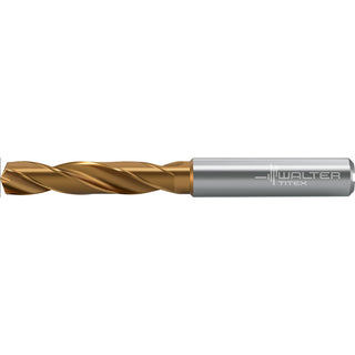 0.3937" Solid Carbide Screw Machine Drill Bit, Coated, 140° point - Walter-Titex 7378233