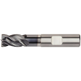 3/8" 4-Flute Solid Carbide Corner Radius End Mill, AlTiN - Kennametal 6767852