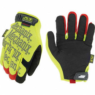 Large Black; High-Visibility Yellow; Red Synthetic Leather Cut-Resistant Gloves - Mechanix Wear SMG-X91-010