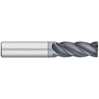 1/4" 4-Flute Solid Carbide Corner Radius End Mill, ALCRO-MAX - Titan USA TC25220