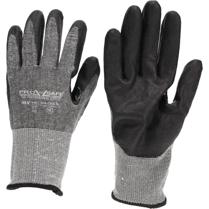 X-Large Black; Gray ATA; HPPE Cut Resistant Gloves - PRO-SAFE GLA-C556-XL