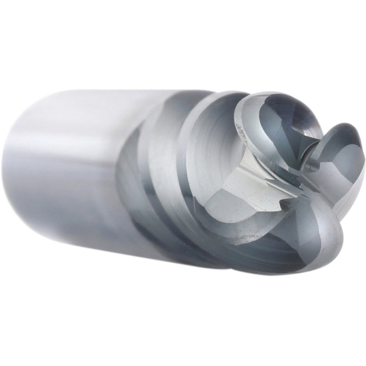 3/16" 4-Flute Solid Carbide Ball End Mill, AlCrN - Supermill 5253236