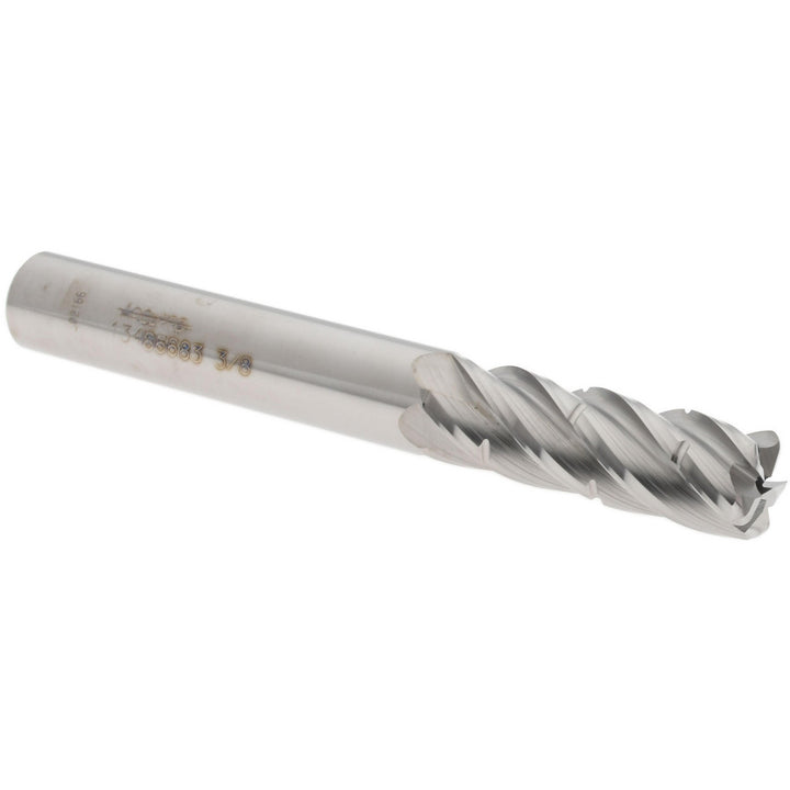 3/8" 5-Flute Solid Carbide Corner Radius & Corner Chamfer End Mill - Accupro 14735161
