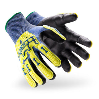 2X-Large Black; Blue; High-Visibility HPPE Blend; Nitrile Abrasion Resistant; Cut & Puncture-Resistant; Impact-Resistant Gloves - HexArmor. 3015-XXL (11)