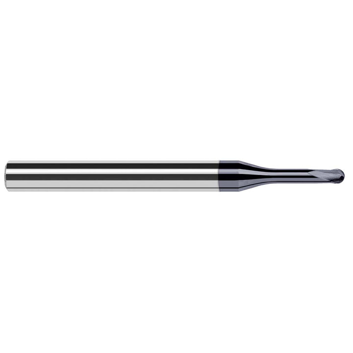 3/32" 2-Flute Solid Carbide Ball End Mill, AlTiN Nano - Harvey Tool 38793-C6