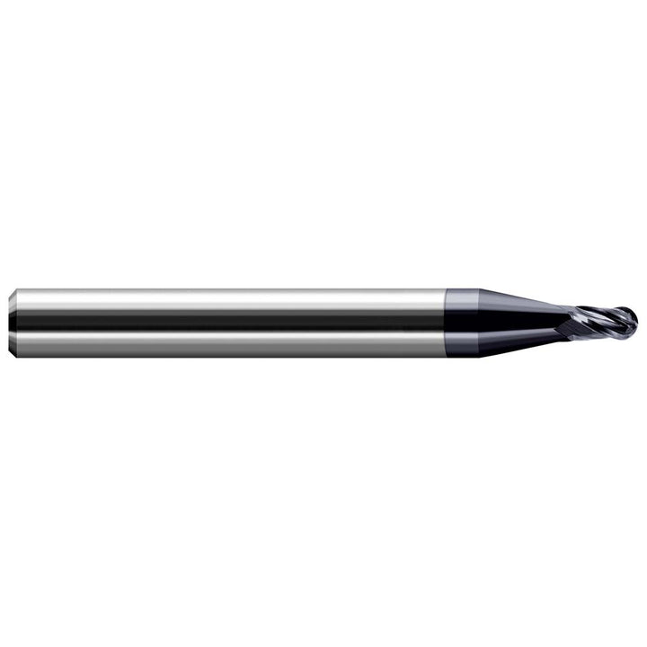 0.0300in" 2-Flute Solid Carbide Ball End Mill, AlTiN - Harvey Tool 24530-C3