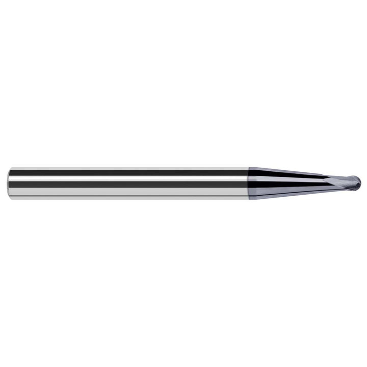 0.1180" 2-Flute Solid Carbide Ball End Mill, AlTiN Nano - Harvey Tool 39005-C6